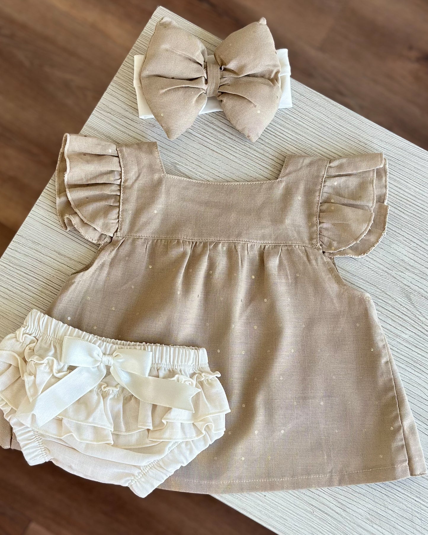 VESTIDO SARAI CAMEL