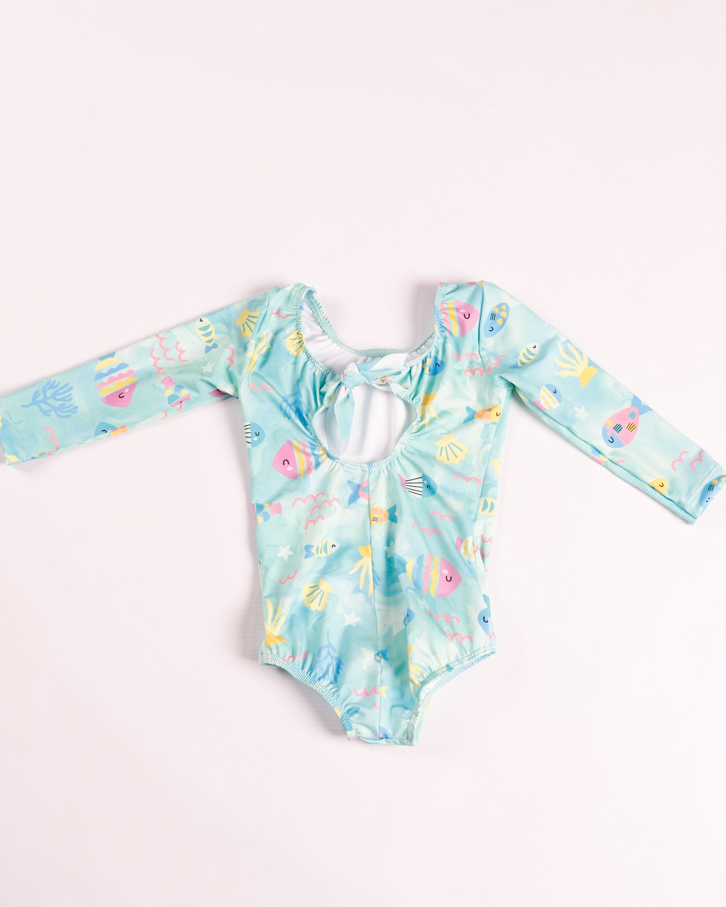 VESTIDO DE BAÑO VERDE PECES