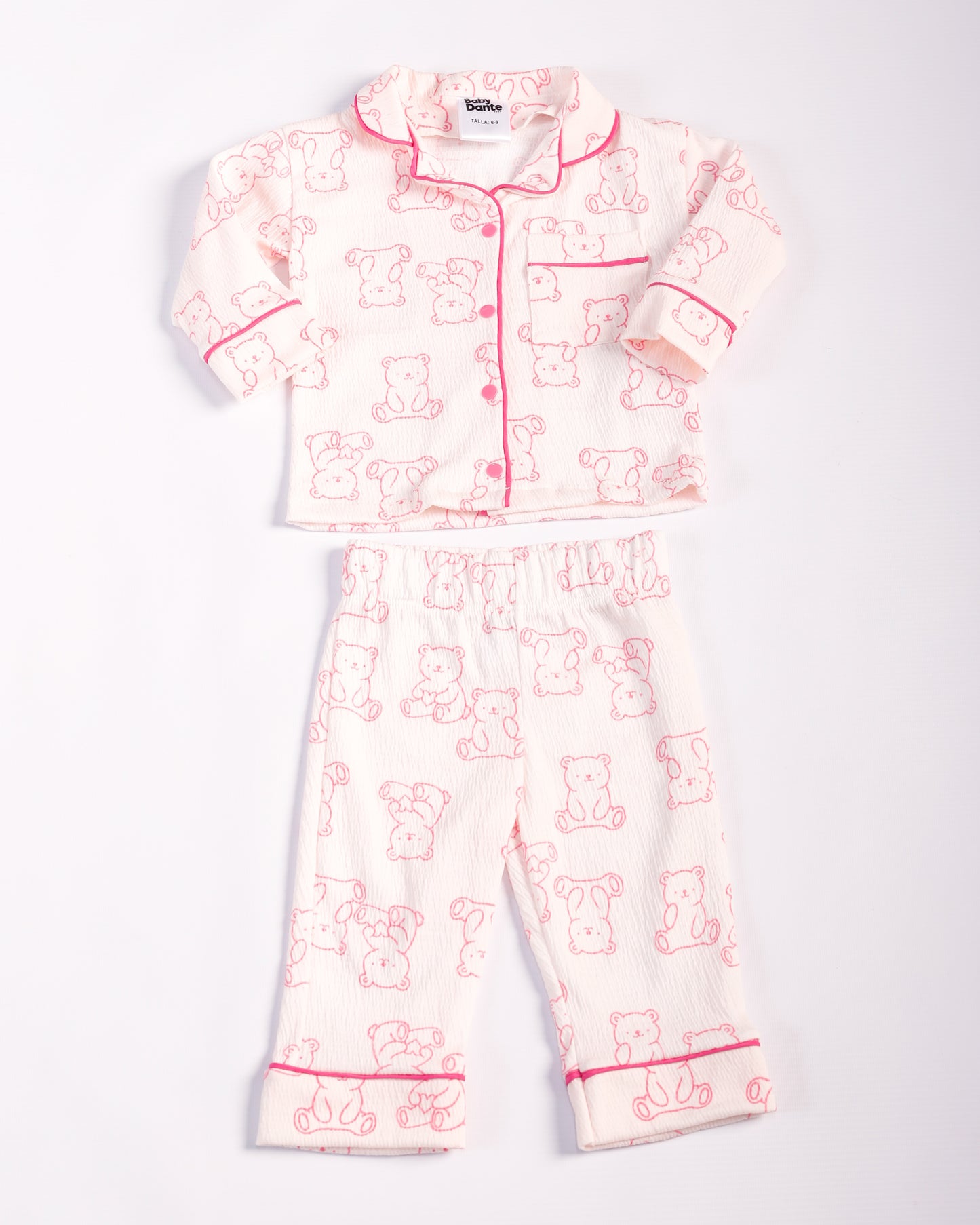 PIJAMA LARGA OSITOS