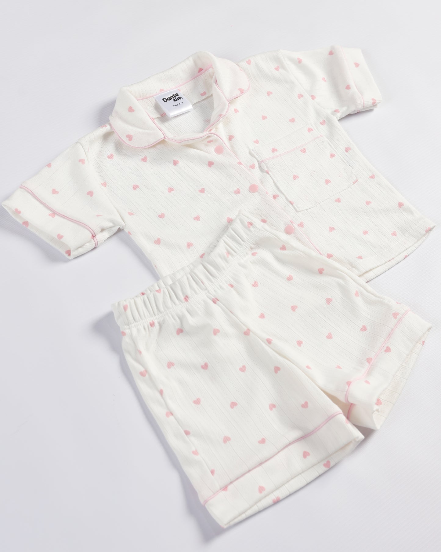 PIJAMA CORTA CORAZONES