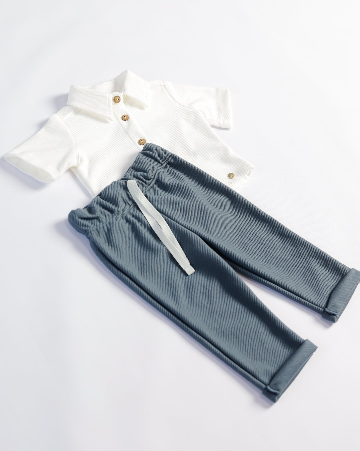 CONJUNTO VALENTINO AZUL PETROLEO