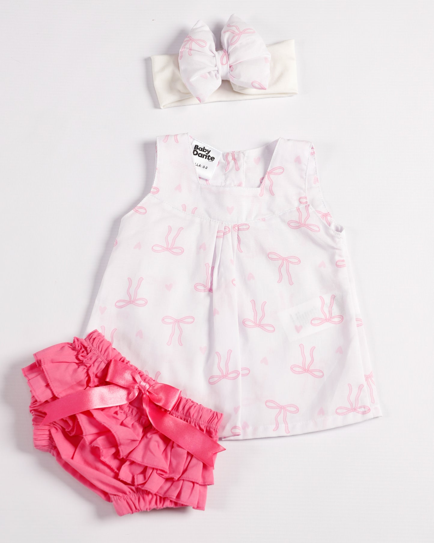 VESTIDO ALANA ROSADO MOÑOS