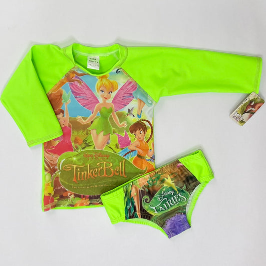 VESTIDO DE BAÑO VERDE NEON TINKERBELL