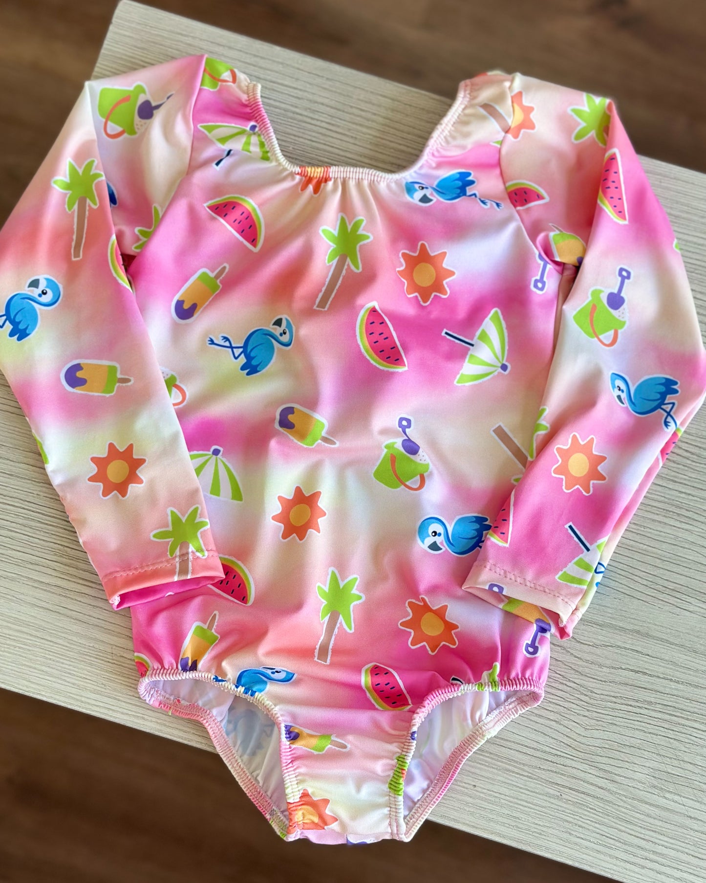 VESTIDO DE BAÑO KIDS ROSADO PALETA