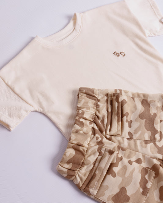 CONJUNTO MATI BEIGE BURDA