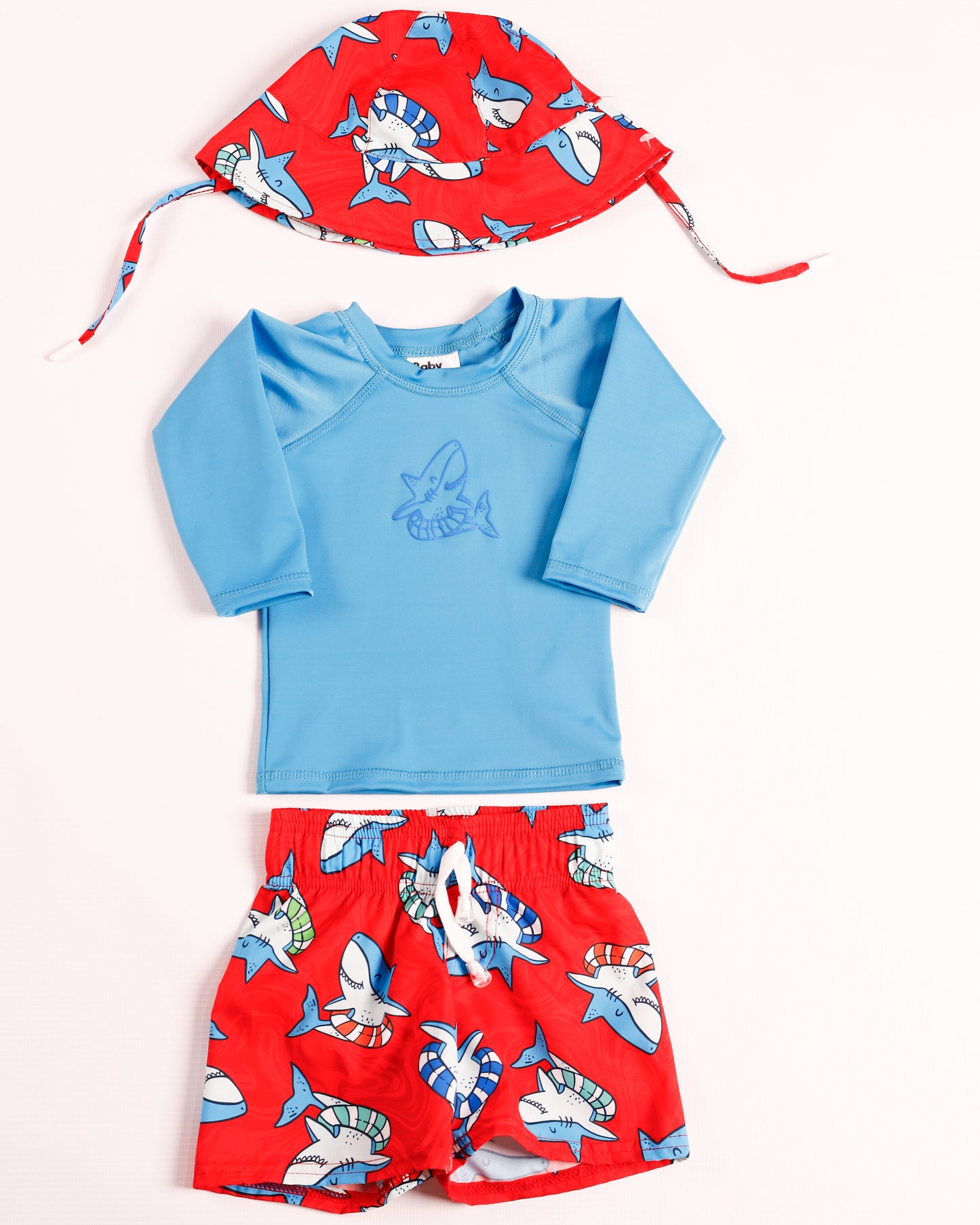 TRAJE DE BAÑO PAVA TIBURON ROJO