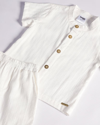 CONJUNTO ISAIAS BEIGE TEXTURA