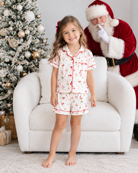 PIJAMA CORTA BASTONES UNISEX KIDS