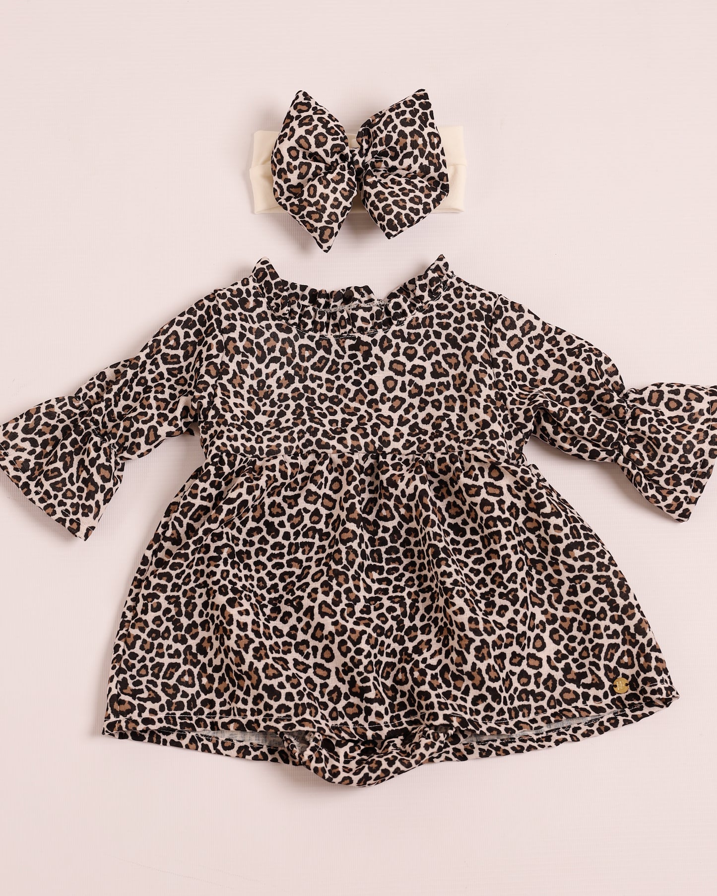 VESTIDO CRISTAL ANIMAL PRINT LEOPARDO