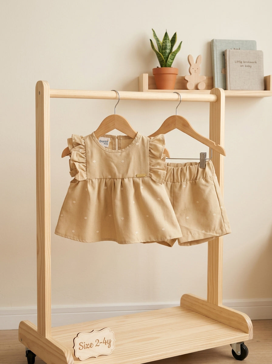 CONJUNTO JULIETTA CREMA BORDADOS PUNTOS