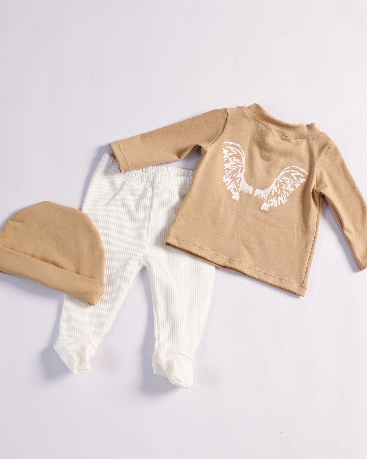 PRIMER DIA ANGELITO BEIGE Y CAFE