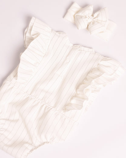 ENTERIZO IRIS BLANCO RAYAS