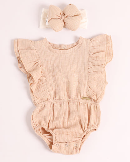 ENTERIZO IRIS CAMEL CLARO