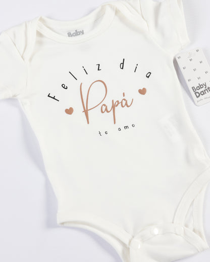 MAMELUCO FELIZ DIA PAPÁ MANGA CORTA