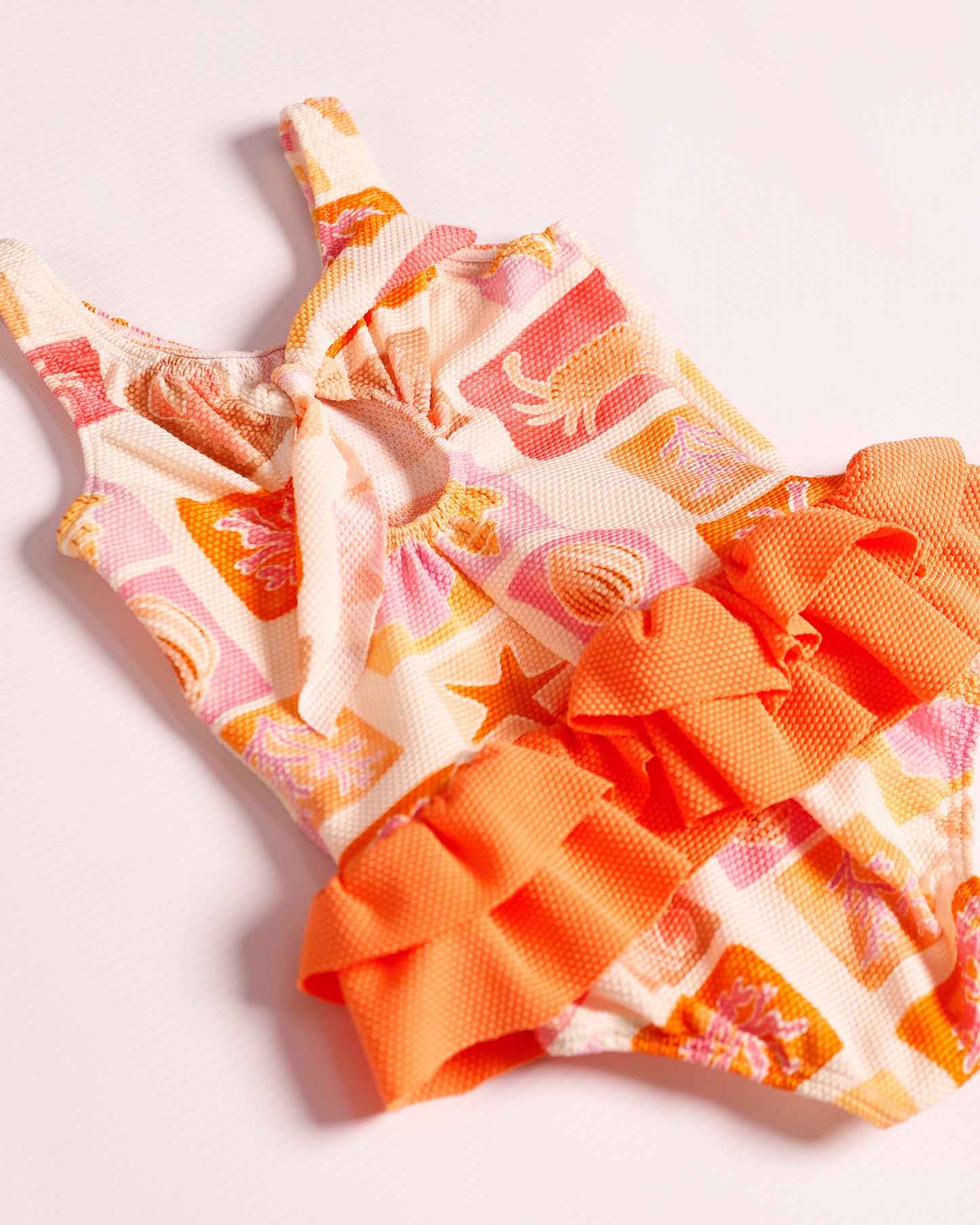 VESTIDO DE BAÑO TUTU NARANJA