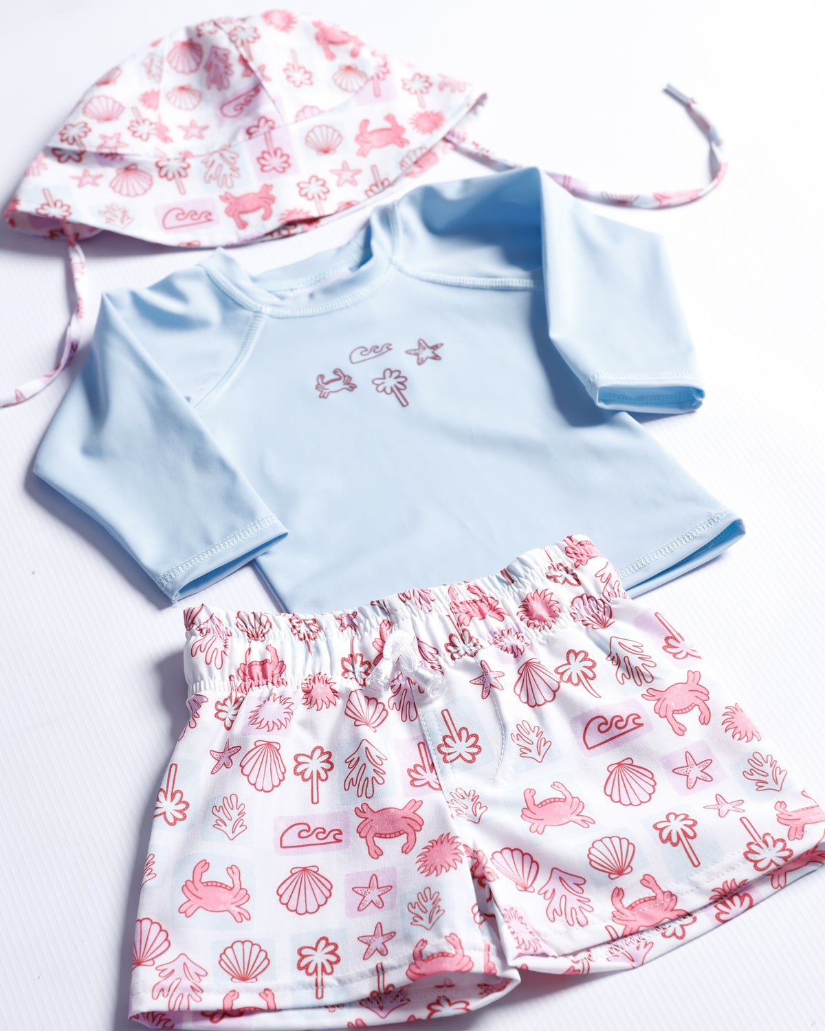 TRAJE DE BAÑO AZUL BEBÉ