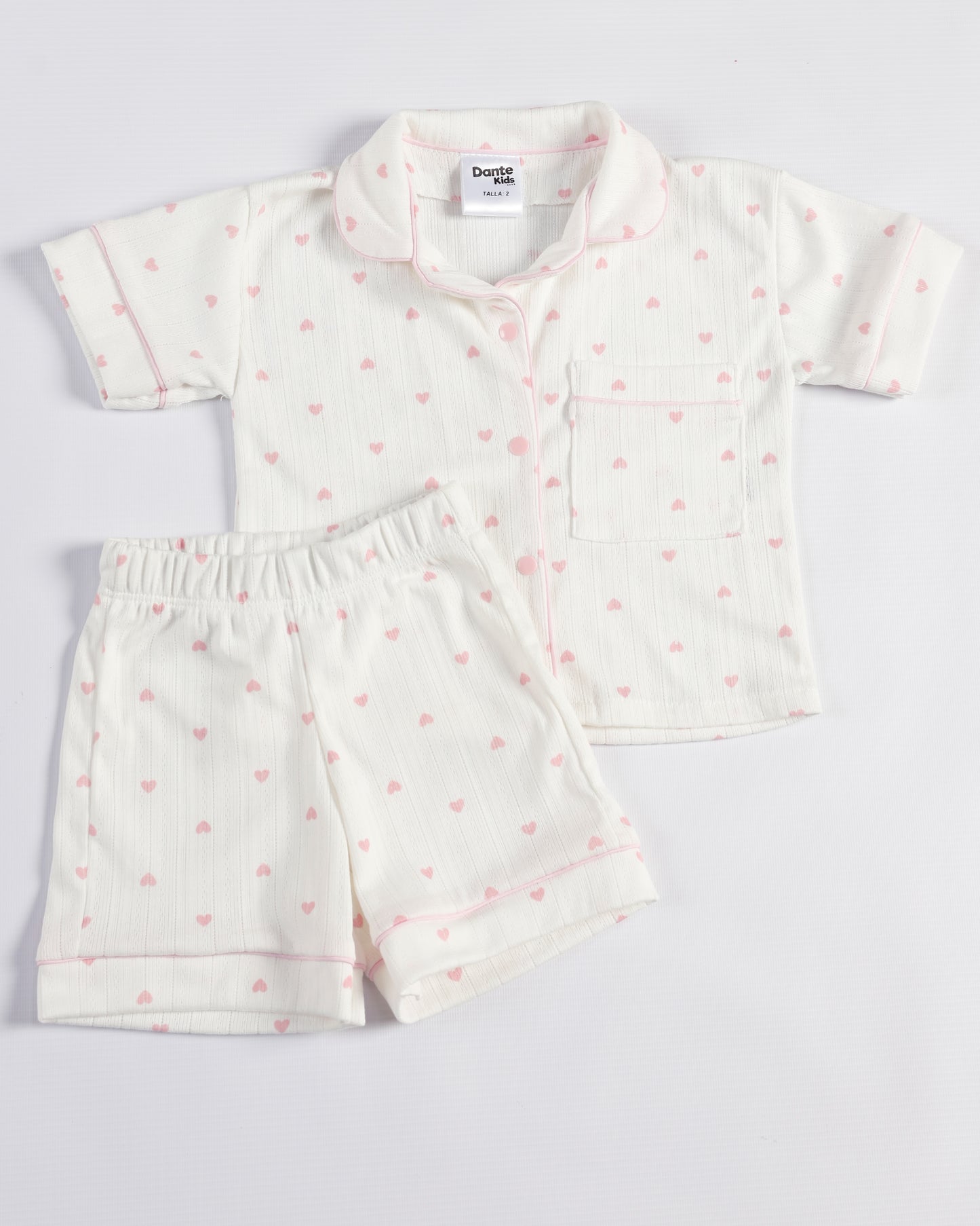 PIJAMA CORTA CORAZONES