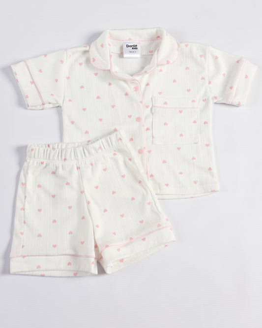 PIJAMA CORTA CORAZONES