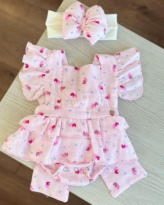VESTIDO GALI ROSADO CORAZONES