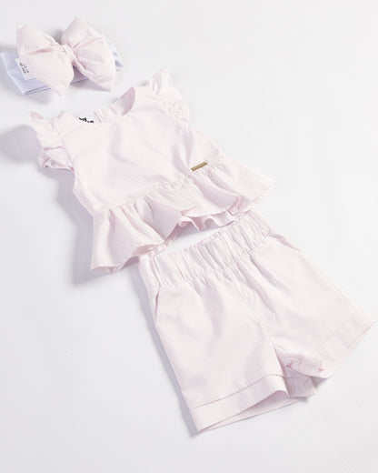 CONJUNTO VICTORIA RAYAS ROSADAS