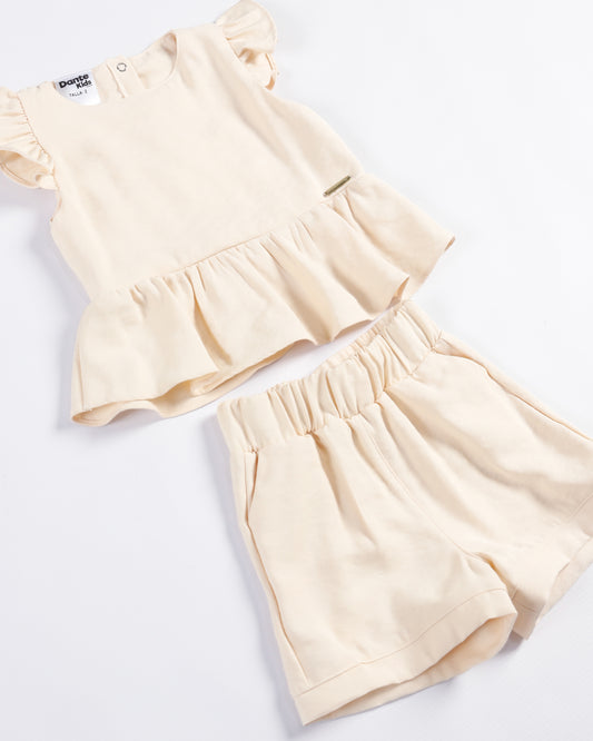 CONJUNTO VICTORIA BEIGE KIDS