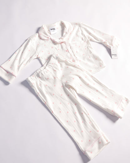 PIJAMA LARGA CORAZONES