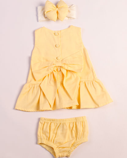 VESTIDO ALMA AMARILLO PASTEL