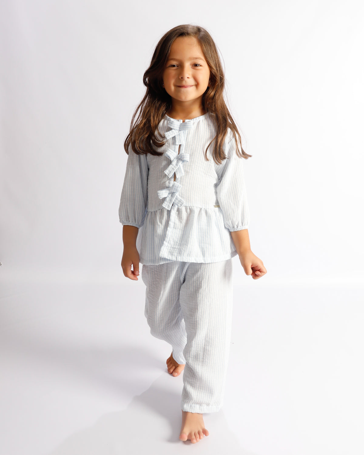 CONJUNTO EMILY RAYAS AZULES