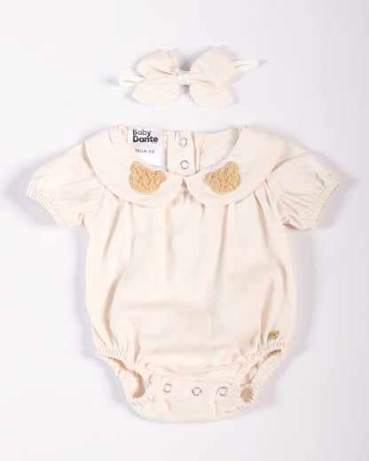 ENTERIZO KARY CREMA OSITOS