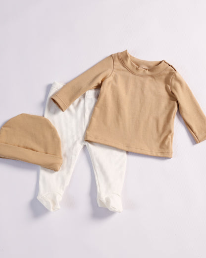 PRIMER DIA ANGELITO BEIGE Y CAFE
