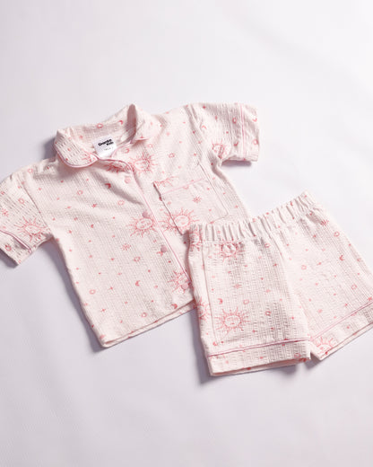 PIJAMA CORTA SOLES Y LUNAS
