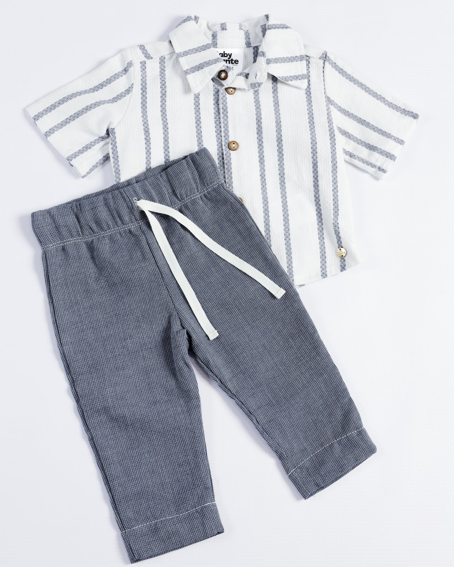 CONJUNTO VALENTINO RAYAS AZULES