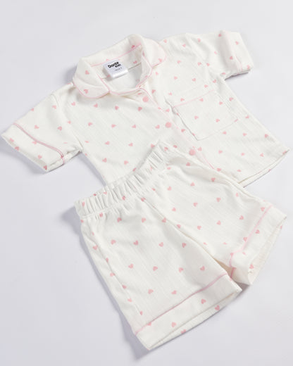 PIJAMA CORTA CORAZONES