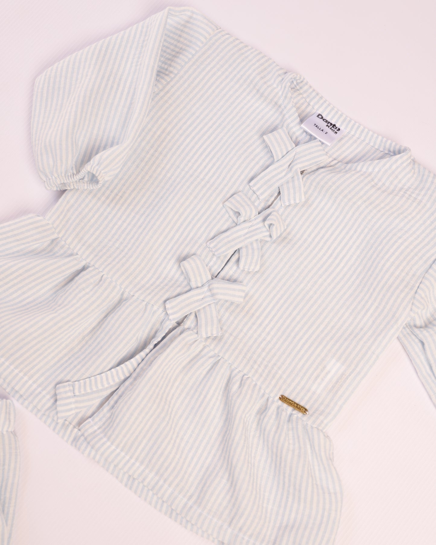 CONJUNTO EMMILY RAYAS AZULES