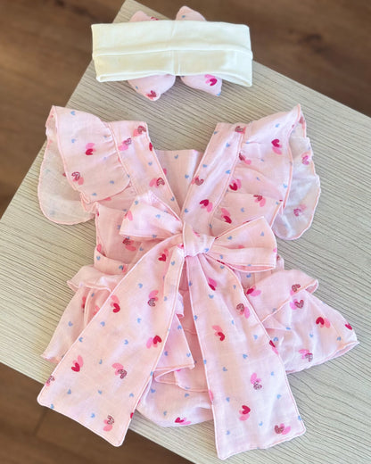 VESTIDO GALI ROSADO CORAZONES