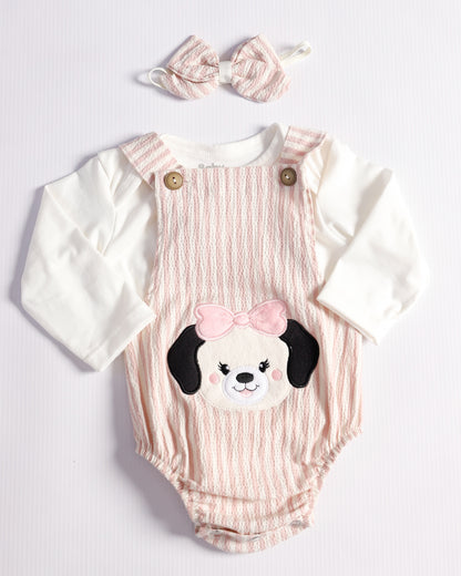 OVEROL SAM LINEAS ROSADAS M/L