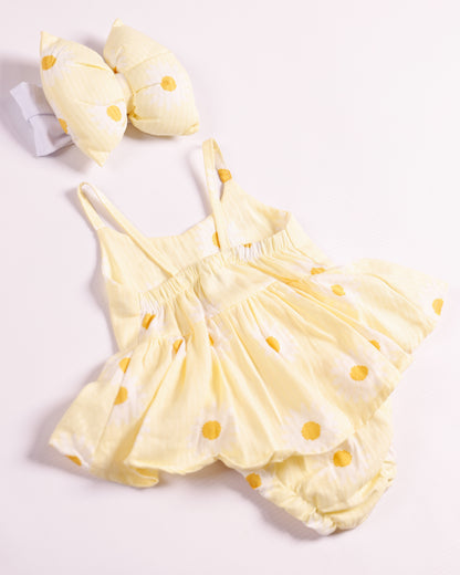 VESTIDO ISA MARGARITAS AMARILLO