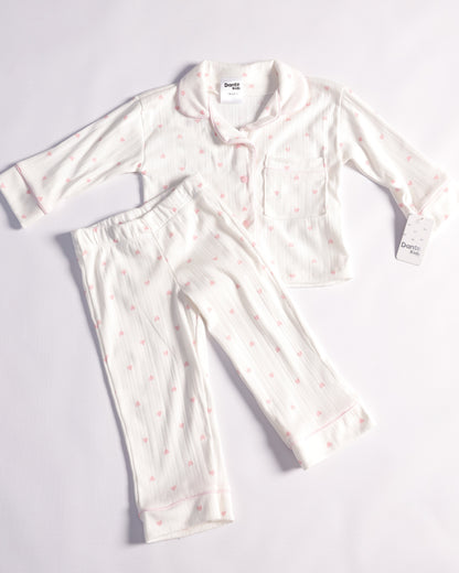 PIJAMA LARGA CORAZONES