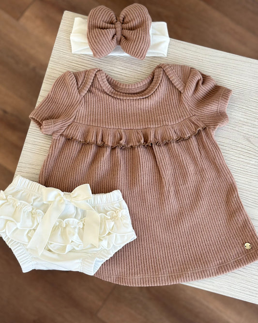 VESTIDO AMALIA CAFÉ