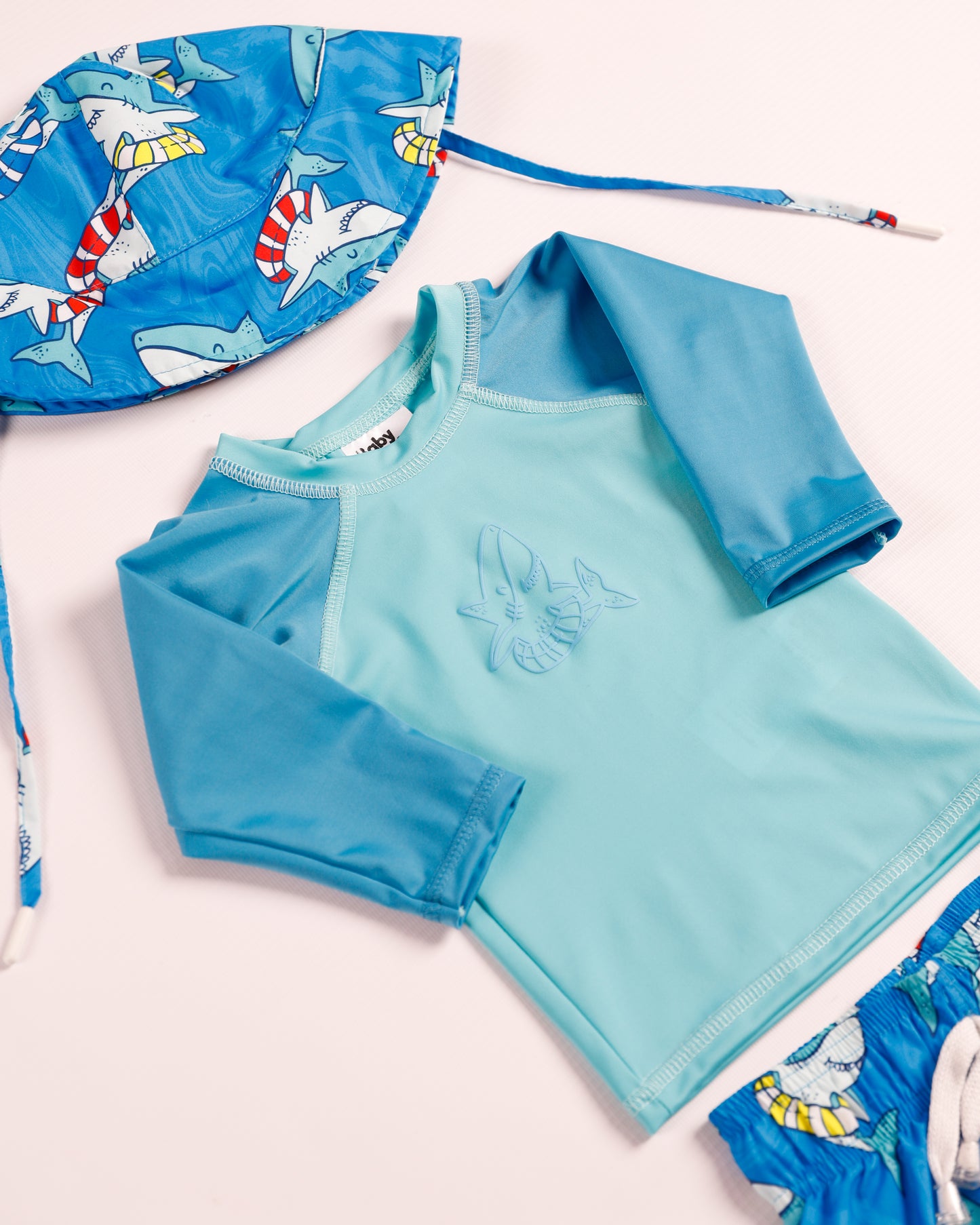 TRAJE DE BAÑO PAVA TIBURON AZUL