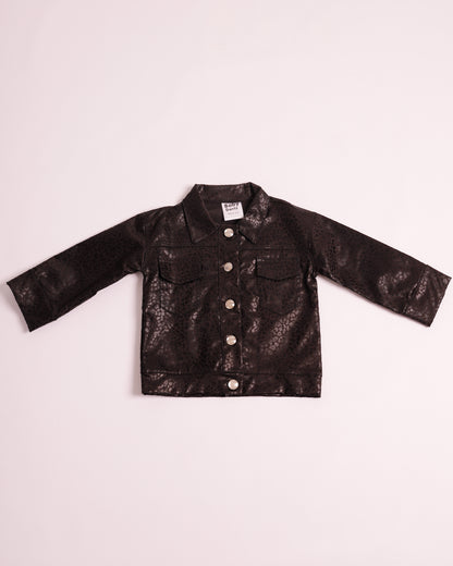 CHAQUETA ANIMAL PRINT NEGRA