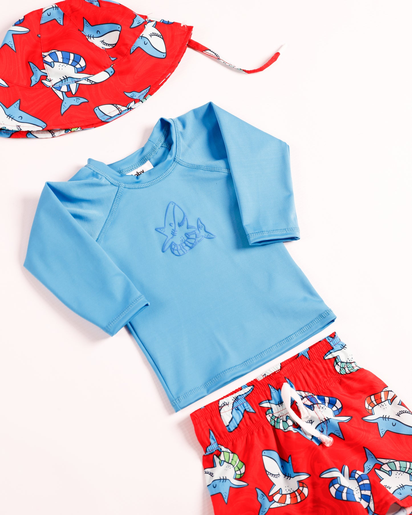 TRAJE DE BAÑO PAVA TIBURON ROJO