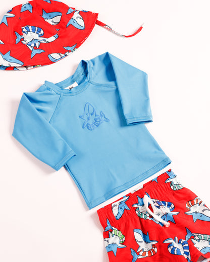 TRAJE DE BAÑO PAVA TIBURON ROJO