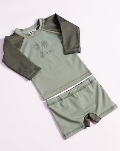 TRAJE DE BAÑO NIÑO OLAS