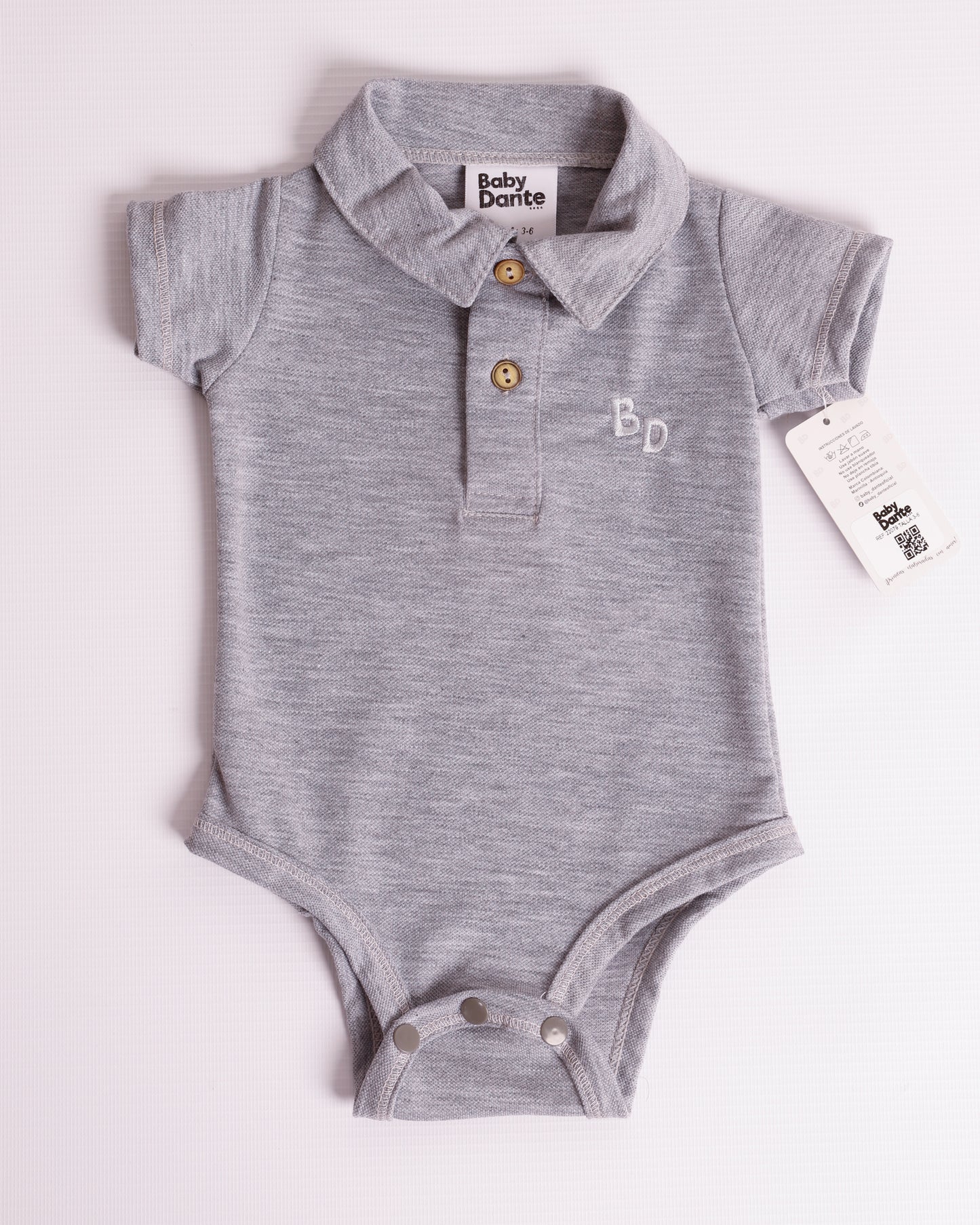 MAMELUCO POLO GRIS