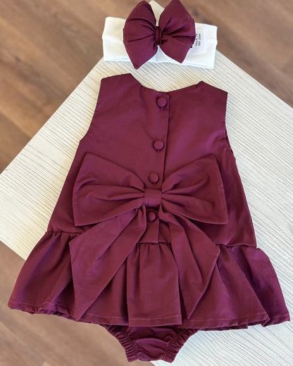 VESTIDO ALMA VINO TINTO