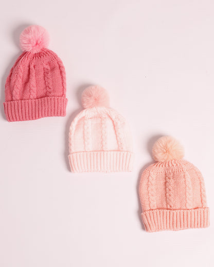 GORRO LANA 1 POMPON TRENZADO