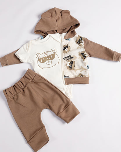 CONJUNTO DE 3 PIEZAS OSO
