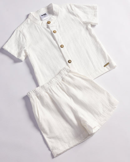 CONJUNTO ISAIAS BEIGE TEXTURA