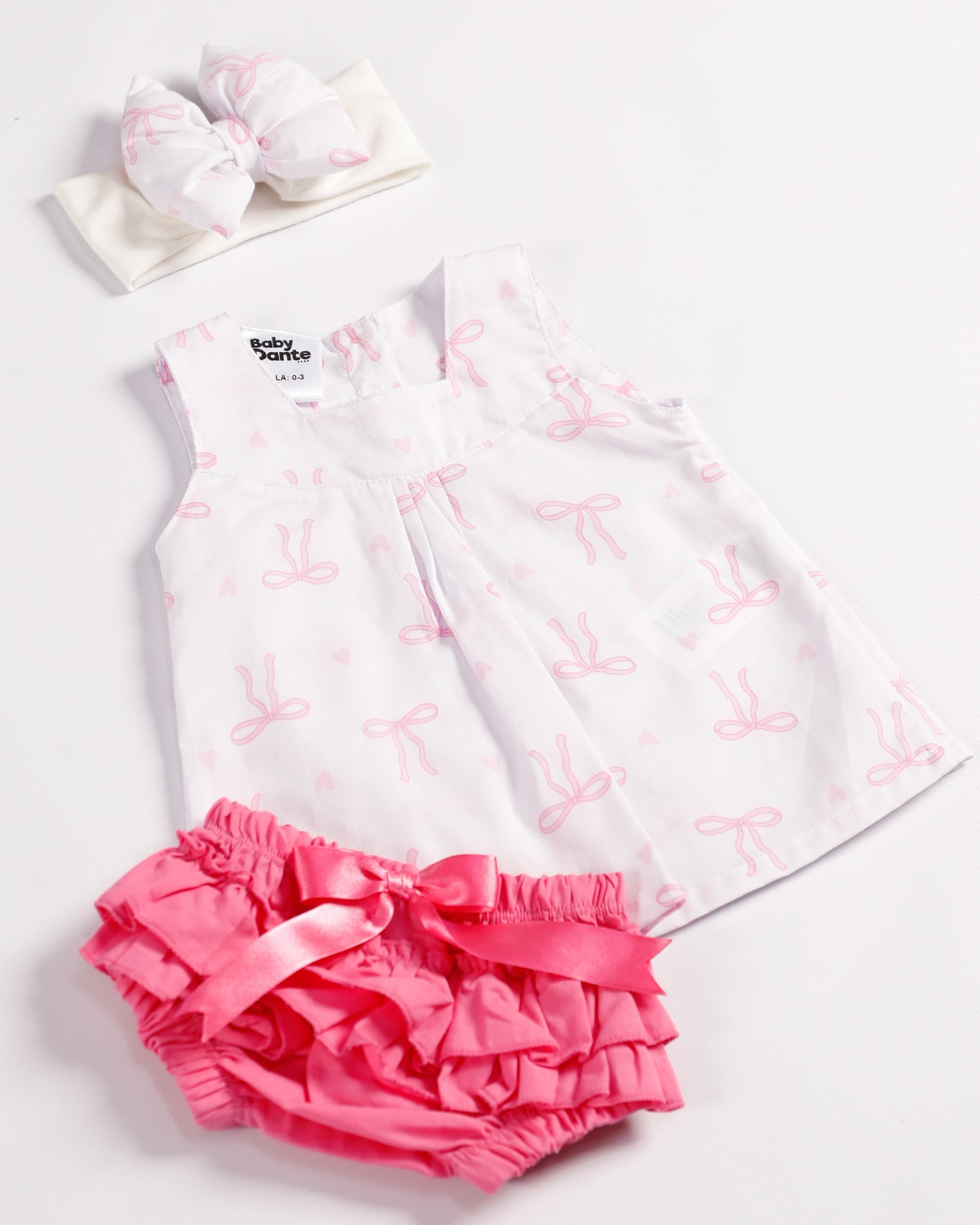 VESTIDO ALANA ROSADO MOÑOS